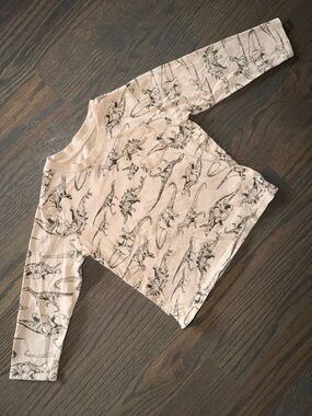 Gap Factory khaki Dino Long Sleeve t-shirt | 3T